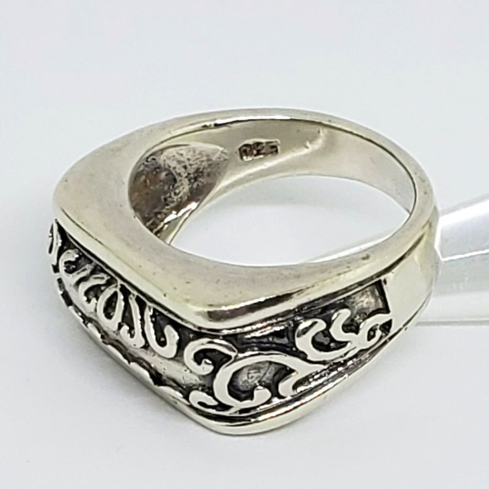 Rectangle Front Delicate Scroll Work Statement St… - image 6